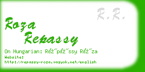 roza repassy business card